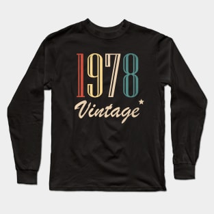 Vintage 1978 Long Sleeve T-Shirt